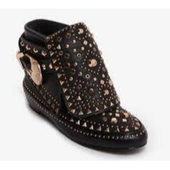 Ivy Kirzhner Adobee Black Studded Booties - Picture 1 of 8